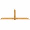 Ekena Millwork Eugene Rough Sawn Timber Gable Bracket, Western Red Cedar, 108"W x 36"H x 4"D x 6"F, 8/12 Pitch GBW108X36X0406EUG00RWR - alternate 1